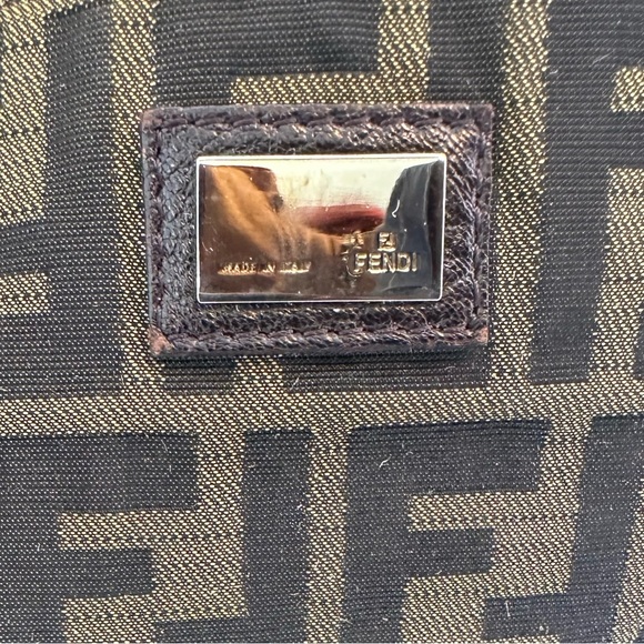 FENDI BABY SPY BAG, Dark Brown Leather baguette - Picture 16 of 16